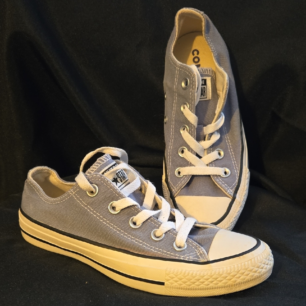 Converse Womens Denim Blue Canvas Sneakers